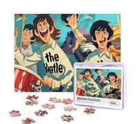 The Beatles Puzzles - Rompecabezas personalizado de 500 piezas con fotos con bolsa de almacenamiento, rompecabezas desafiante para adultos, decoración del hogar, boda (52 x 38 cm)