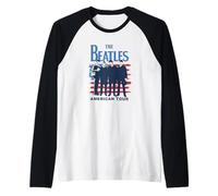 The Beatles - The Beatles America American Tour Foto grupal Camiseta Manga Raglan