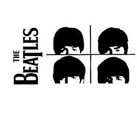 The Beatles vinilo adhesivo sticker|cars camiones furgonetas paredes laptop|black|5.75 in|cci375