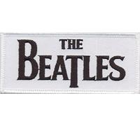 The Beatles White Black Drop T Logo Band Iron Sew On Patch Badge Apple Official