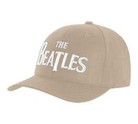 The Beatles - White Drop T Logo gorra de béisbol crema