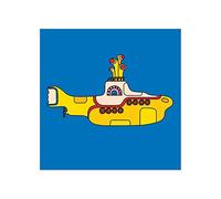 The Beatles Yellow Bold Lienzo Impreso para Portada del álbum de Submarino Amarillo, Multicolor, 40L x 40W cm