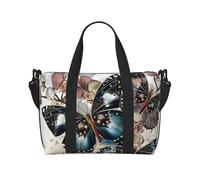 The Beautiful Butterfly Printed - Bolso bandolera portátil para mujer, adecuado para gimnasio, entrenamientos, viajes y viajes