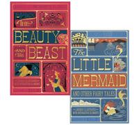 The Beauty and the Beast & The Little Mermaid and Other Fairy Tales MinaLima Edition By Gabrielle-Suzanna Barbot de Villenueve & Hans Christian Andersen 2 Books Collection Set