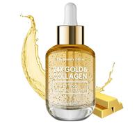 The Beauty Elixir Suero de colágeno facial con oro de 24 quilates - Dermatológicamente probado - Antiedad, tratamiento para líneas finas y arrugas - Clean Beauty, cuidado de la piel coreano - 50 ml