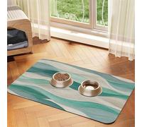The Beauty Of Lines - Alfombrilla de alimentación para gatos y perros, bandeja impermeable de silicona para evitar derrames de alimentos y desorden de agua en el suelo