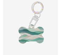 The Beauty of Lines - Etiqueta para mascotas en forma de hueso, etiquetas personalizadas para mascotas, material acrílico duradero, ideal para perros pequeños a grandes