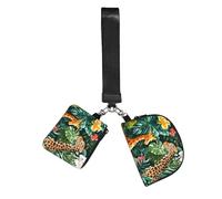 The Beauty of Tropical Animals - Juego de 2 llaveros para mujer, diseño de lápiz labial, llaves, gimnasio, viaje diario