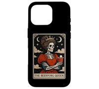 The Beerpong Queen Beer Pong Beer Juego Tarot Card Witchy Carcasa para iPhone 16 Pro
