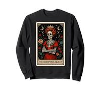 The Beerpong Queen Beer Pong Beer Juego Tarot Card Witchy Sudadera