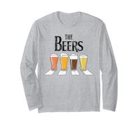The Beers Abbey Beer Music Lovers Funny Vintage Manga Larga