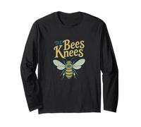 The Bees Knees Funny Cute Bee Juego de Palabras Primavera Verano Buzz Manga Larga