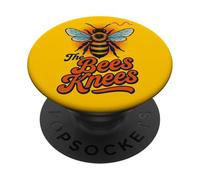 The Bees Knees Funny Cute Bee Juego de Palabras Primavera Verano Buzz PopSockets PopGrip Adhesivo