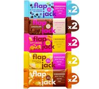 The BEGINNINGS Barritas de avena Flapjack Caja surtida 5 sabores x 2 barritas - 10 x 60 g (600 g) - veganas, sin gluten - snack energético natural - ricas en fibra