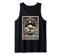 The Beignets Beignet Lover Tarot Francés Tarjeta Witchy Moon Camiseta sin Mangas