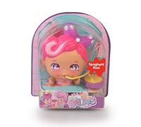 The Bellies From Bellyville - Mini Bellie Spaghetti Roxi Roll, muñeca pequeña Que Come Espaguetis, Dale de Comer, con 2 Accesorios, para niñas y niños a Partir de 3 años, Famosa (BEE10200)