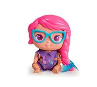The Bellies From Bellyville - Mini Beth!, Nanny de los bebés Bellies, muñeca de tamaño pequeño, Lleva Sus Gafas y Mono, Dos pañales y un biberón, para niñas y niños Desde 3 años