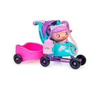 The Bellies From Bellyville Mini Rosie´s Car, Coche para los muñecos Mini Bellies, Pegatinas, biberón y una Mini Rosie Rainbow, Tiene Hueco para 3 muñecas, Famosa (700017071), Multicolor, Talla única