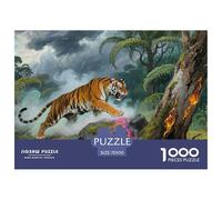 The Bengala Tigre Rompecabezas De Papel 1000 Piezas Vida Silvestre Impossible Idea De Regalo para Ella O Él para Adultos Y Jóvenes 70x50cm/1000pcs