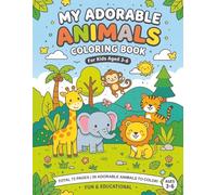 The best Animal coloring book for kids 3 to 6:: A Fun Kids Coloring Book with Bold Lines and Simple Shapes