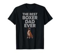 The Best Boxer Dad Ever Bold Statement Dog Lover Día del Padre Camiseta