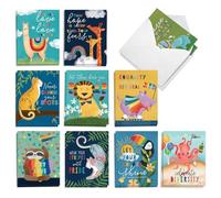 The Best Card Company Happy Pride AM10983OCB-B2x10 - Juego de 20 notas surtidas en blanco para todas las ocasiones con sobres (10 diseños, 2 de cada uno)