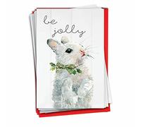 The Best Card Company Holiday Be Wild-Rabbit C9543FXSG-B12x1 - Tarjetas de felicitación con sobres (12 unidades, 4,63 x 6,75 pulgadas)