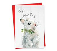 The Best Card Company Holiday Be Wild-Rabbit C9543FXSG - Tarjeta de felicitación con sobre (4,63 x 6,75 pulgadas)