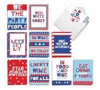 The Best Card Company One Nation AM3187OCB-B2x10 - Tarjetas de notas con sobres (10 x 13 cm, 20 unidades), varios colores