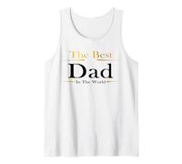 The Best Dad In The World Present for Father's Day Birthday Camiseta sin Mangas
