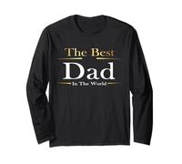The Best Dad In The World Present for Fathers Day Birthday Manga Larga