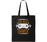The Best Gamer Controller Graphic - Bolsa de algodón ecológico natural, color negro, Black, Talla única