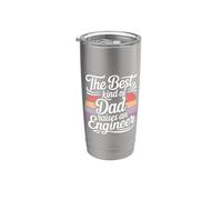 The Best Kind Of Dad Raises An Engineer Padre - Vaso térmico de acero inoxidable de doble pared
