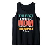 The Best Kind of Mom Raises A Therapist Funny Mothers Day Camiseta sin Mangas