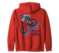 The Best Life Runs Downhill - Bicicleta de montaña Sudadera con Capucha
