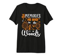 The Best Memories In The Woods Camping Hiking Camper Camiseta Premium