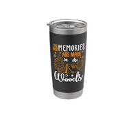The Best Memories In The Woods Camping Hiking Camper Vaso térmico de acero inoxidable de doble pared