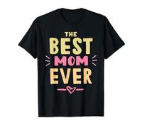 The Best Mom Ever Cute Minimalista Mejor Mamá Día de la Madre Camiseta