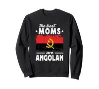The Best Moms are Angolan Mother's Day Angola Flag Sudadera