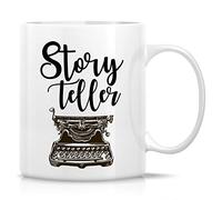 The Best Mug - Taza divertida de cerámica de 325 ml, diseño de máquina de escribir, escritor, editor, taza de café y té, divertida, sarcasmo, sarcástico, motivacional, inspirador, regalos de