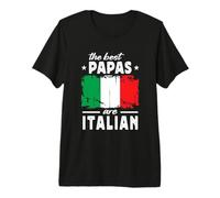 The Best Papas Are Italian Father's Day Italy Flag Camiseta Premium