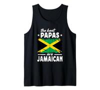 The Best Papas are Jamaican Father's Day Jamaica Flag Camiseta sin Mangas