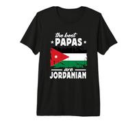 The Best Papas Are Jordanian Father's Day Jordan Flag Camiseta Premium