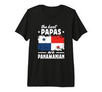 The Best Papas Are Panamanian Father's Day Panama Flag Camiseta Premium