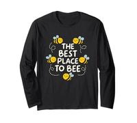 The Best Place to Bee Cozy Honeybee Hive Home Manga Larga