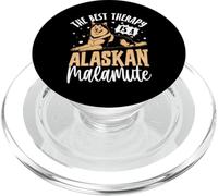 The Best Therapy Is A Alaskan Malamute PopSockets PopGrip para MagSafe