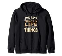 The Best Things In Life Are Not Things Mentalidad agradecida Sudadera con Capucha