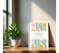 The Bible in a Year, 52-Week Journey Through God's Word, Daily Bible Study Workbook, Spiral-Bound Journal with Note Taking Space, bible study workbook (A5 Bible Version)