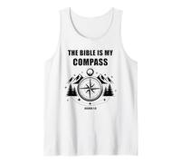 The Bible is My Compass - Joshua 1:8 Christian Faith Camping Camiseta sin Mangas