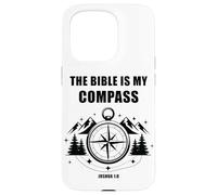 The Bible is My Compass - Joshua 1:8 Christian Faith Camping Carcasa para iPhone 15 Pro